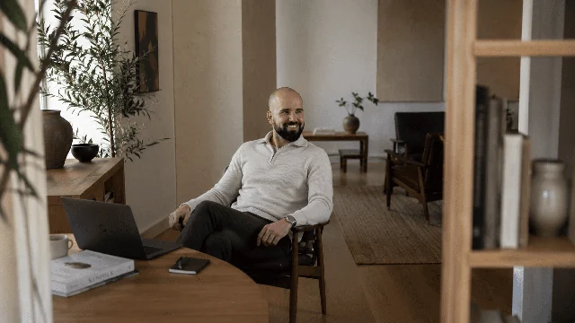 Jiri Diblik at his desk